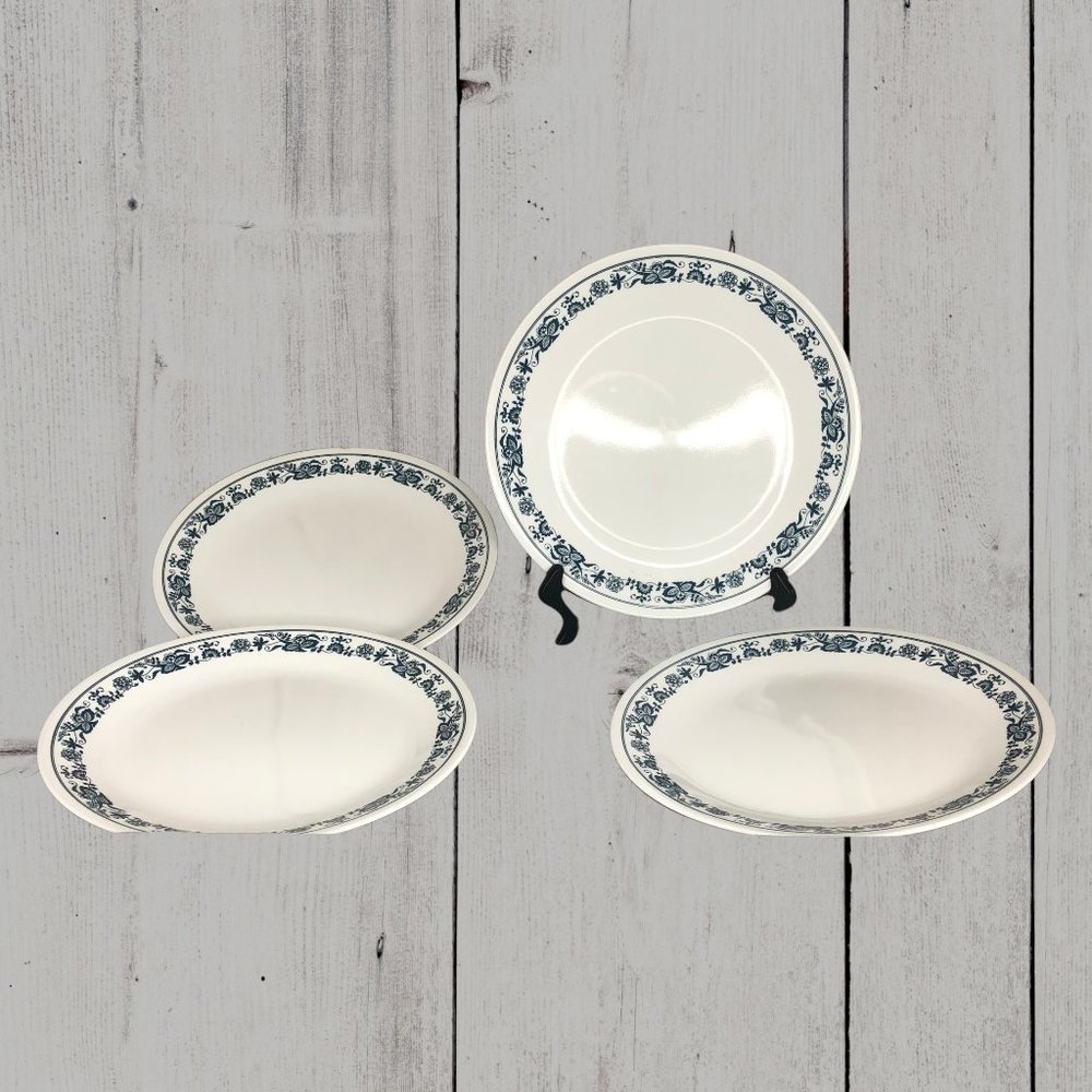 Corelle Old Town Blue Floral Dinner Plates
